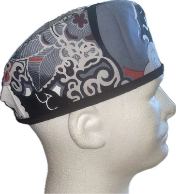 Серый черный и красный скраб шляпа химиотерапии крышка - Изображение 1 из 4