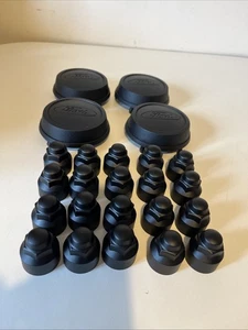 Ford Transit Mk4 5 6 7 X4 Wheel Hub Centre Caps And X20 Nut Covers 86VB-1130-BE - Picture 1 of 7