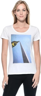 Puma Mujer Camiseta Colaboración Manga Corta Camiseta Deportiva, Blanca, XL Foto 1 de 3