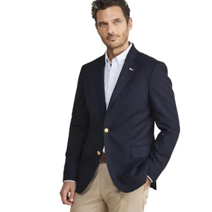 Vineyard Vines by Shep & Ian Boathouse Performance Wool Navy Blazer Size 44L - Picture 1 of 15