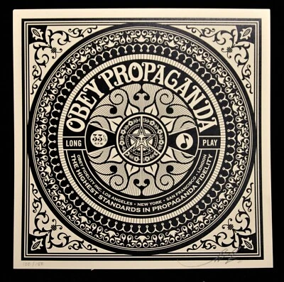 SHEPARD FAIREY hand signiert Party At Moontower box record ed150 2011 obey giant - Bild 1 von 4
