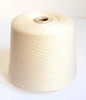 Italian cotton - cashmere yarns, 2.43 lb / 1100 grams cone - Image 1 of 3