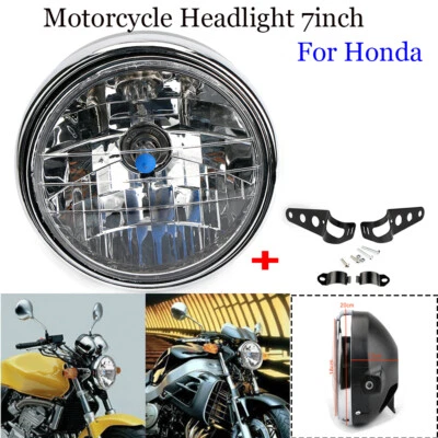 Faro y cubo de moto de 7" para Honda CB400 Hornet 600 VTR 250 Foto 1 de 4