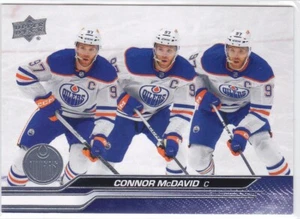2023-24 UD..CONNOR McDAVID..TRIPLE EXPOSURE..ACHIEVMENT..CARD # TE-3..OILERS - Picture 1 of 2