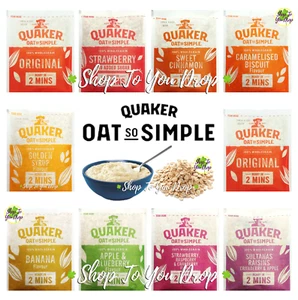 QUAKER OAT SO SIMPLE SACHETS Porridge Oats Breakfast Assorted Flavours Tasterš„£ - Picture 1 of 16