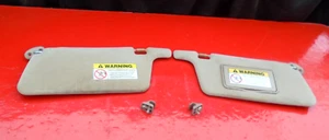 98 99 00 01 ACURA INTEGRA SUNVISOR SUN VISOR SET PAIR BOTH OEM TAN IVORY - Picture 1 of 8