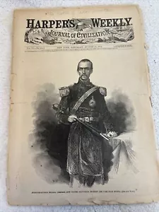 Harper's Weekly 8-30-1862 GEN'S STONEWALL JACKSON & JOHN MORGAN Baton Rouge, LA - Picture 1 of 16