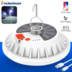 Bright 80000LM Solar LED Bulbs Rechargeable 5 Modes Work Light For Camping - Picture 1 of 13