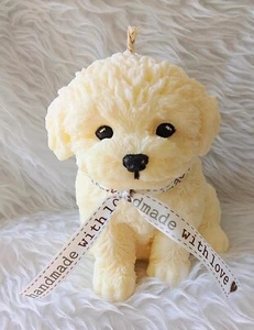 Adorable LARGE Puppy Candle. Scented Or Unscented, Gorgeous new Fragrances Added - Picture 1 of 3