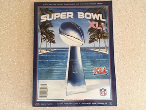 Super Bowl XLI 41 Program 2007 Chicago Bears vs. Indianapolis Colts - Picture 1 of 3