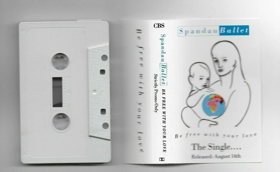 SPANDAU BALLET BE FREE WITH YOUR LOVE RARE UK ADVANCE PROMO CASSETTE SINGLE - Image 1 of 1