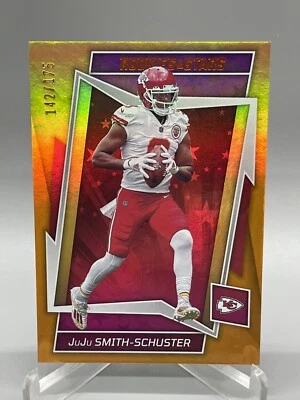 2022 Rookies and Stars Gold JuJu Smith-Schuster Kansas City Chiefs 90/175 #48 - Image 1 of 2