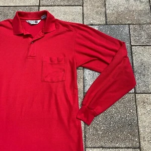 Vintage rot RHM Classics langärmeliges Arbeitshemd mit Kragen Retro Größe Small - Bild 1 von 9