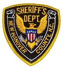 NEW HANOVER COUNTY NORTH CAROLINA Sheriff Police Patch VINTAGE MESH MOUNT BACK