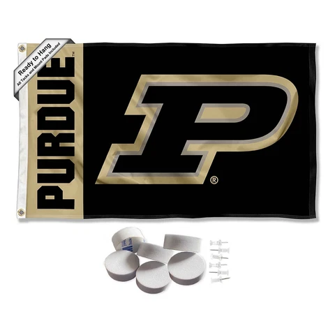 Purdue Boilermakers P Logo Large Logo Tapestry Banner Cover