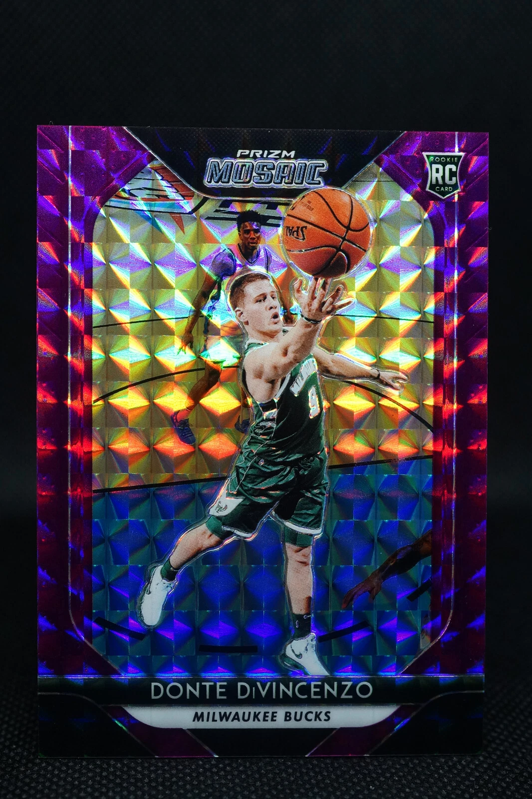 2018-19 Panini Prizm Mosaic Purple 39/49 Donte DiVincenzo #26 Rookie RC INVEST