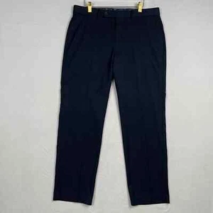 Ralph Lauren Anzughose für Herren 34 x 30 klassische Passform flache Vorderseite Hose schwarz - Bild 1 von 15