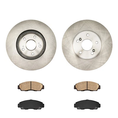 Front Brake Rotors + Brake Pads For 2011-2014 Acura TSX 2012 Honda Accord Foto 1 de 4