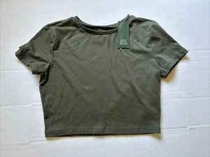 Short Sleeve Cropped T-Shirt -Wild Fable -Women's/Juniors-Green Size Large -NWT - Picture 1 of 6
