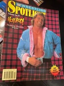 WWF WWE Wrestling Spotlight Magazine 1991 Vol 12 Roddy Piper + Poster - Picture 1 of 4