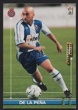 DE LA PEÑA #141 RCD SPANYOL LEAGUE 2003-04 CHROME MEGAFICHE PANINI SPORTS 03/04