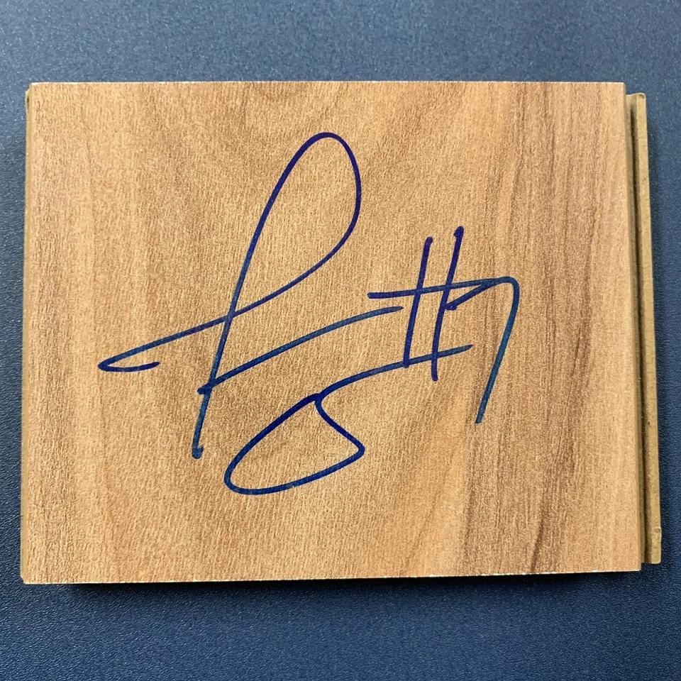 JERMAINE ONEAL SIGNED 3x5 FLOORBOARD INDIANA PACERS LEGEND AUTOGRAPHED COA - Image 1 of 1
