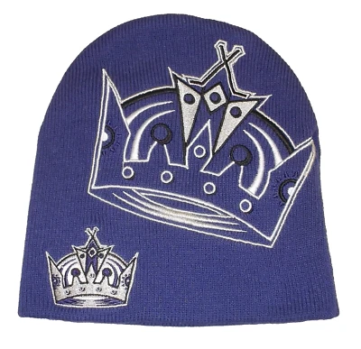 Бейсболка НХЛ Los Angeles Kings вязаная без манжет - молодежная - Изображение 1 из 2