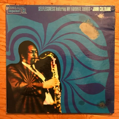 John Coltrane - Selflessness  LP Impulse AS-9161 1968 1st Pressing Promo - Image 1 of 4