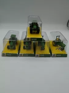 5 Tomy Ertl Iron Mini John Deere Tractors: 4450 4020 and 9620R - Picture 1 of 11