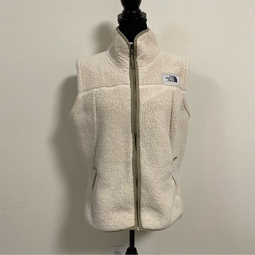 OFF WHITE The North Face Campshire gilet performance con zip davanti bianco sporco taglia large