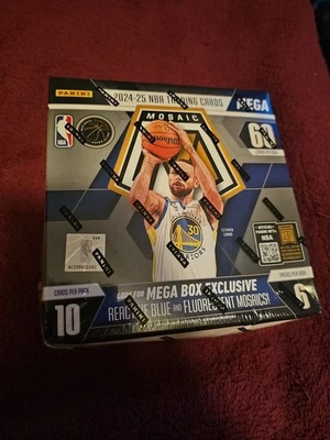 Factory Sealed Mega Box 2024-25 Panini Mosaic NBA Basketball Cards - Image 1 of 2