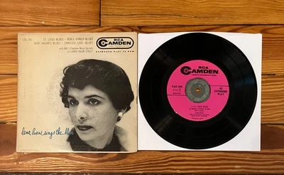 Lena Horne Sings The Blues 7" Vinyl EP Pic Sleeve RCA Camden US 1956 VG+/VG - Image 1 of 3