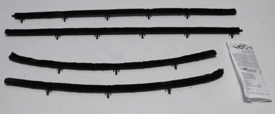 Window Sweeps Felt Kit Weatherstrip for 1969 Olds Cutlass 2 Door Sedan OEM - Изображение 1 из 4