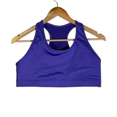 Sujetador deportivo Athletic Works para mujer XXL púrpura espalda deportiva elástico ocio fitness Foto 1 de 4
