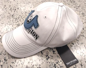 Gorra de béisbol True Religion para mujer 100 % algodón blanca parche con logotipo de Buda nueva $69 - Imagen 1 de 3