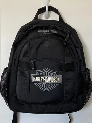 Mochila Harley-Davidson Bar & Shield con correas ajustables - negra/gris Foto 1 de 4