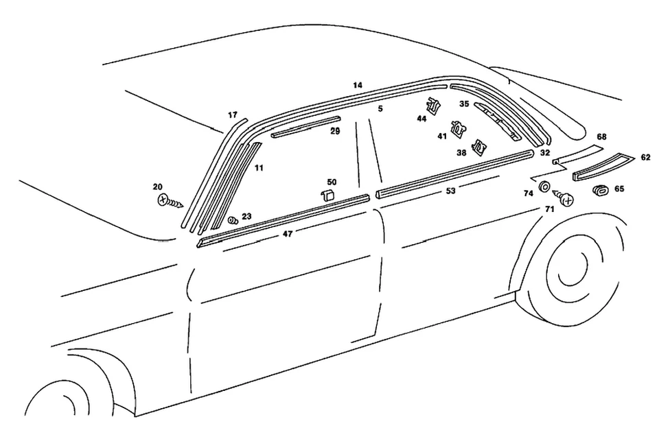 Tira original Mercedes-Benz 123-690-07-62 Foto 1 de 1