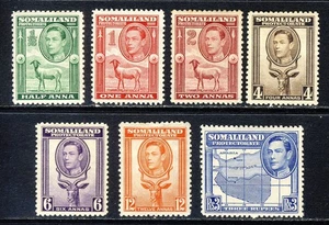SOMALILAND PROTECTORATE KG VI 1938 Half Face Part Set SG 93 to SG 103 MINT - Picture 1 of 2