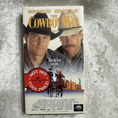 The Cowboy Way (VHS, 1994) PG-13 Movie Woody Harrelson Kiefer Sutherland VTG NEW Foto 1 de 4