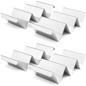 Taco Holders Set of 4 - Stainless Steel Taco Stand Rack Tray, Stylish Taco Sh... - Picture 1 of 9