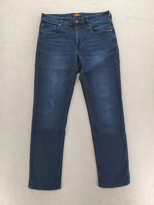 Pantalones de mezclilla Tommy Bahama para hombre 32x32 azul elástico pierna recta 5 bolsillos cómodos Foto 1 de 4