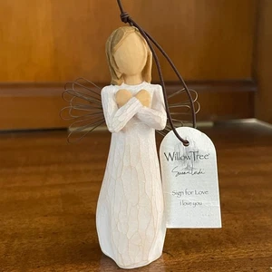 Willow Tree 2003 Sign for Love Angel Ornament Figurine Susan Lordi DEMDACO ASL - Picture 1 of 6