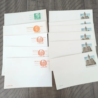 Lot 11 Pre Paid Postcard 5c 8c 10c 13c Old Post Office Washington DC 1983 Unused - Image 1 of 4