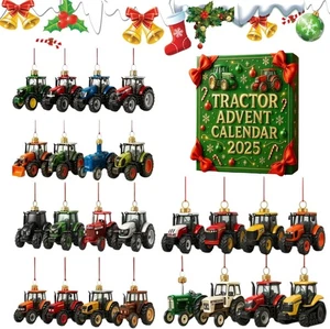 2025 Tractor Advent Calendar, 24 Days Christmas Countdown with Mini Tractor Mode - Picture 1 of 7