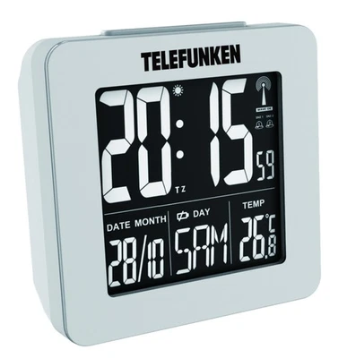 TELEFUNKEN FUNKWECKER FUX-260 (W) BETRIEB OHNE BATTERIEN MÖGLICH - Bild 1 von 4
