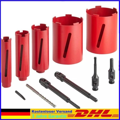 MARKENLOS SDS PLUS Diamantbohrkrone Ø68-150mm L200 M22 Kernbohrer Nass Trocken Dosenbohrer