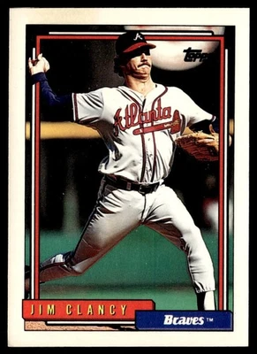1992 Topps Jim Clancy Atlanta Braves #279 - Image 1 of 2