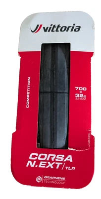  Vittoria Competition N.EXT  700 x 32c TLR Road Tyre -  Black  3 available $65ea - image 1 of 4