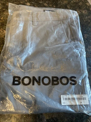 Pantalones Cortos Chinos Bonobos Elastizados Lavados Para Hombres 30”x9” Entrepierna Ajustada Nuevos V685 Foto 1 de 4