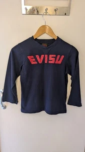 Vintage Kids Evisu 3/4 Sleeve Top Aged 9-10 Years Good Condition - Picture 1 of 8